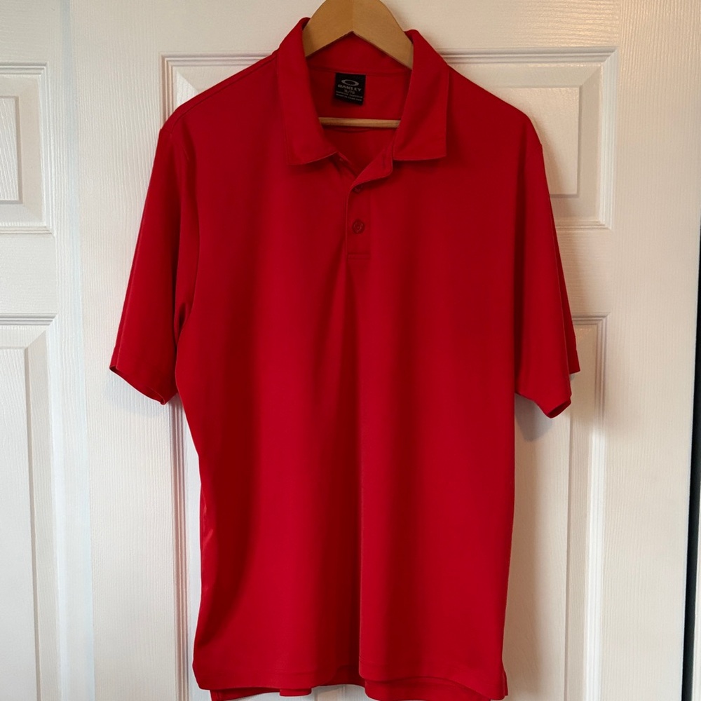 Oakley Men’s Red Polo Shirt XL